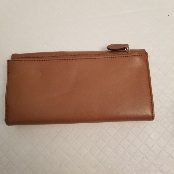 Nine West Brown Trifold Wallet Removable Check Book - Picture 7 of 7